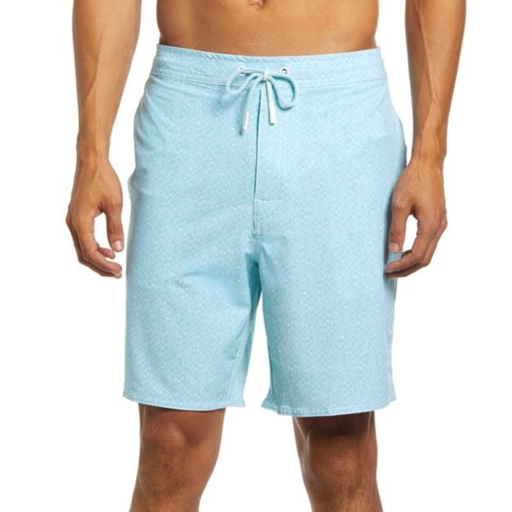 JOHNNIE-O  Dunn Swim Trunks - Gulf Blue size Medium